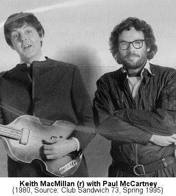 Keith MacMillan (right) with Paul McCartney, ca. 1980