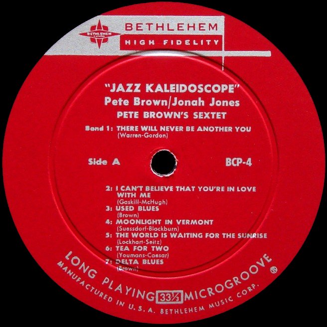 Label Variations Bethlehem Records